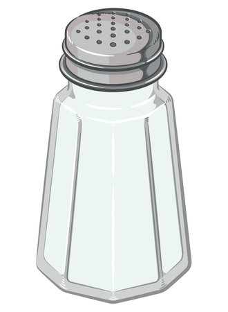 Salt Shaker Bottle Seasoning Container Cartoonのイラスト素材