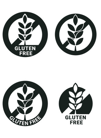 No Sign Wheat Gluten Free Allergenのイラスト素材