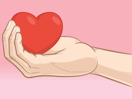 Heart Hand Holding Love Giving Affectionのイラスト素材
