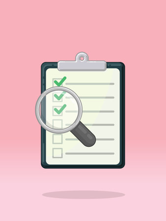 To Do List Checking Completed Jobsのイラスト素材