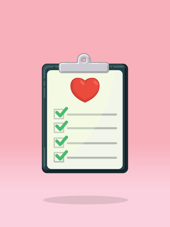 To Do List Heart Love Guideのイラスト素材