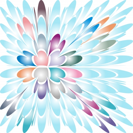 Beautiful abstract coloured background made of irregular shapesのイラスト素材