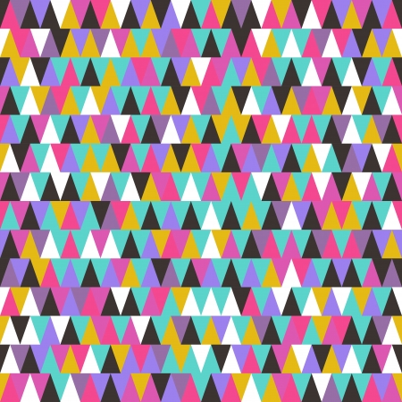 Seamless retro vector geometric colored abstract triangles patternのイラスト素材