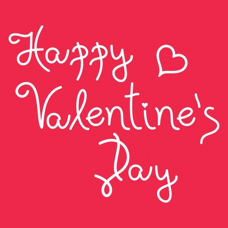 Happy valentine's day lettering handmade calligraphyのイラスト素材