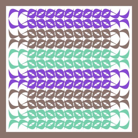 Abstract vector retro seamless pattern inside a frameのイラスト素材