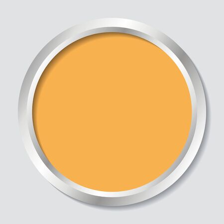 Vector orange web button with shadowsのイラスト素材
