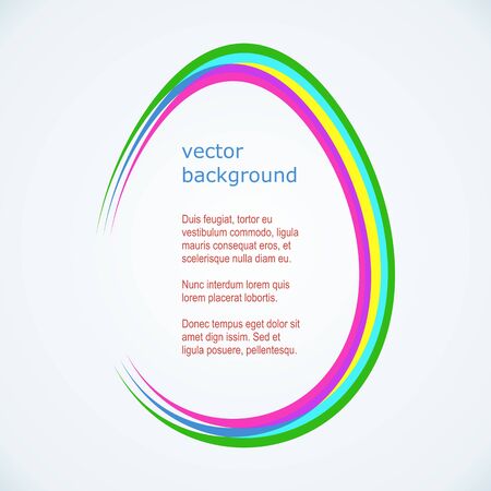 Happy easter vector card with abstract colorful eggのイラスト素材