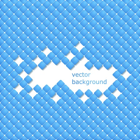 Blue vector abstract business background with rounded squaresのイラスト素材