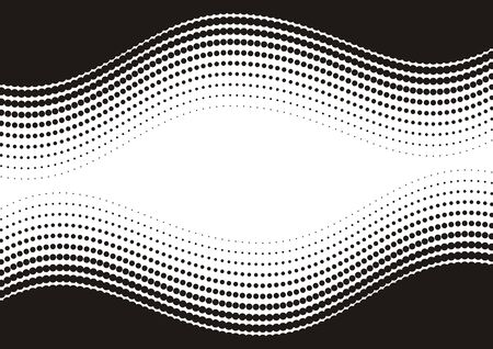 Black and white abstract background with halftone effectのイラスト素材