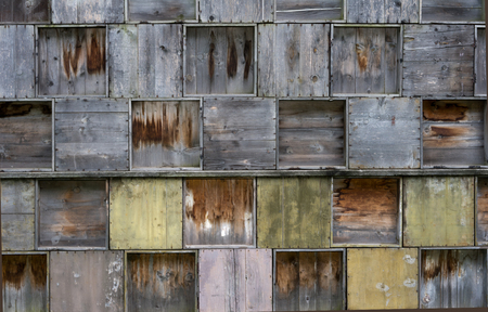grey and brown old vintage wooden background textureの写真素材
