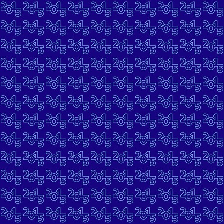 Dark blue seamless pattern with 2015 letteringのイラスト素材