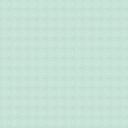 Seamless mint simple vintage pattern with spirals