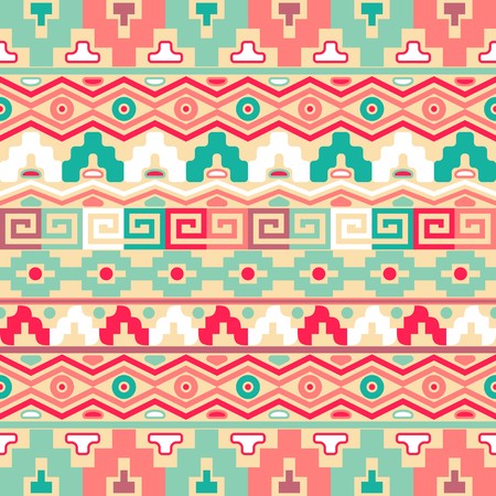 Vector seamless background with geometric ornaments retro styleのイラスト素材