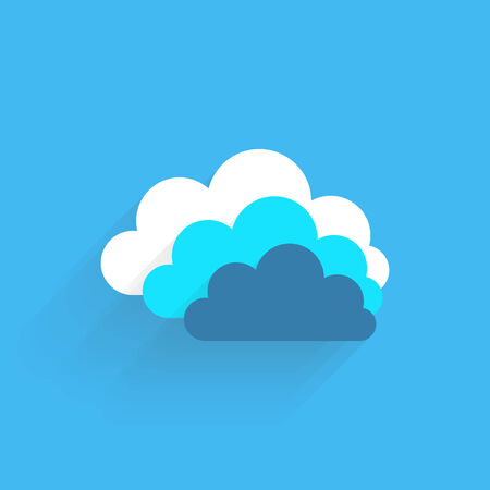 Blue abstract background with clouds design vector illustrationのイラスト素材