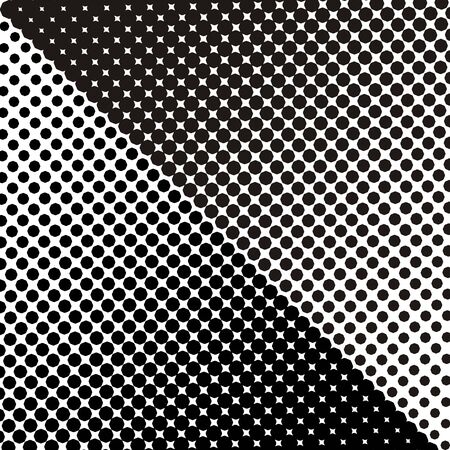 Vector halftone texture black dots on white backgroundのイラスト素材