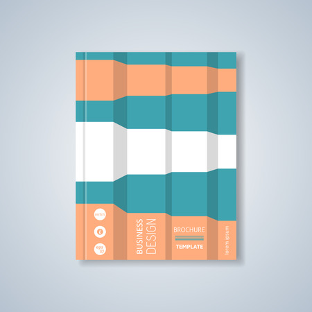 Modern vector colorful abstract brochure design layoutのイラスト素材