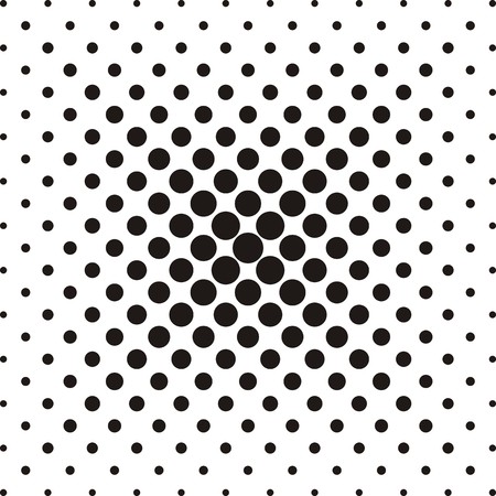 Black vector abstract background with halftone effectのイラスト素材
