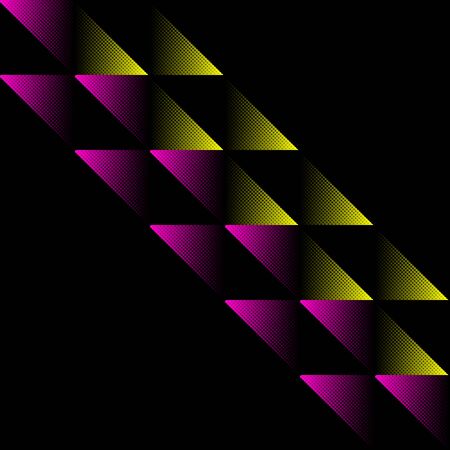 Colorful 3d vector halftone creative dark background