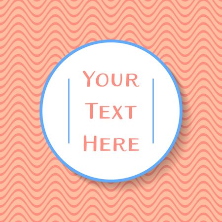 White circular place for your text on apricotのイラスト素材