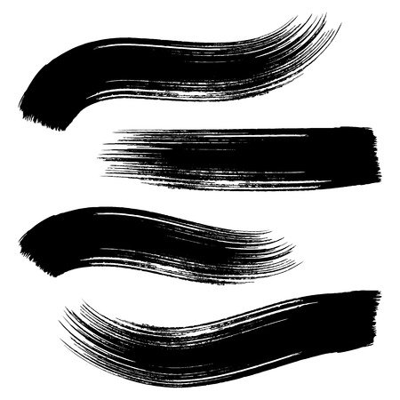Various black brush strokes collectionのイラスト素材