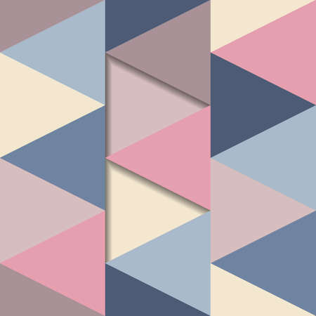 Colorful vintage seamless pattern with triangles 3d conceptのイラスト素材