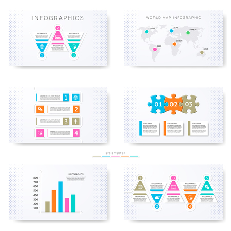 infographic template for modern creative presentation slidesのイラスト素材