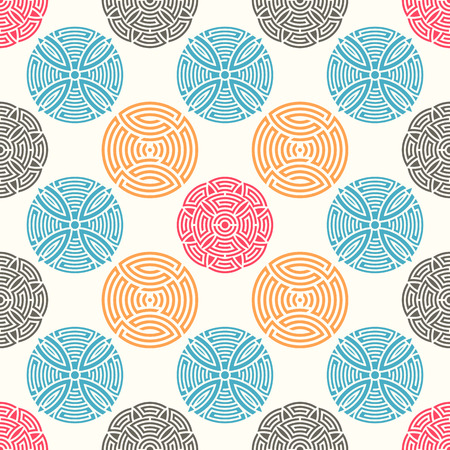 Colorful seamless ornamental pattern creative  illustrationのイラスト素材
