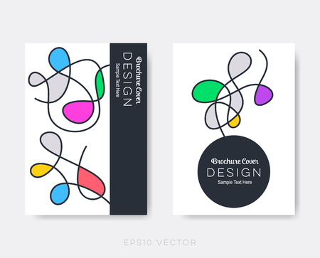 Original modern brochure design template minimalist vector backgroundのイラスト素材