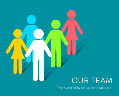 Vector simple our team icon companyのイラスト素材