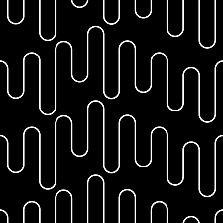 Vector modern simple wavy line website seamless patternのイラスト素材