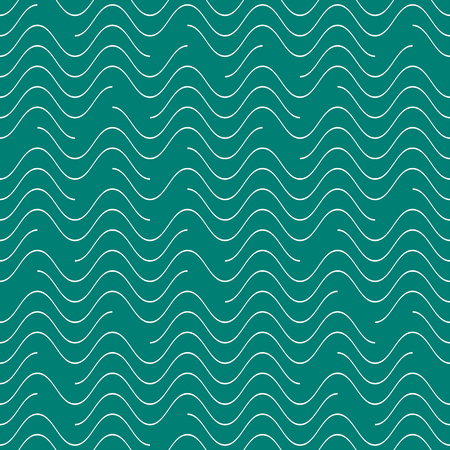 Vector seamless wavy line patternのイラスト素材
