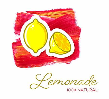 Lemonade creative poster design.のイラスト素材