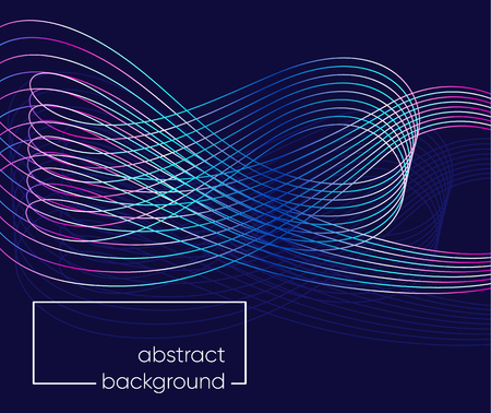 Modern vector abstract background with line waveのイラスト素材