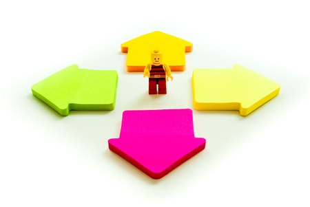 Choosing the direction you want to go and taking the responsibility of what will happen の写真素材