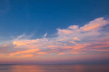 sky with dynamic dramatic expressive cloudsの写真素材