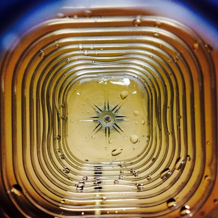View of interior of plastic water bottleの素材