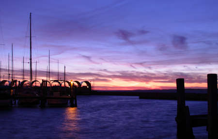 marina sunset & boats