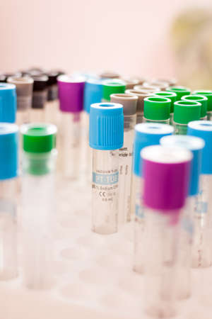 Vaccum tube for testing in Lab Testingの写真素材
