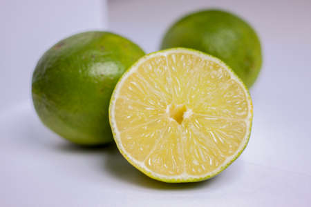 lemon on white background