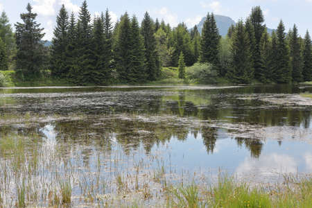 mountain lakeの写真素材