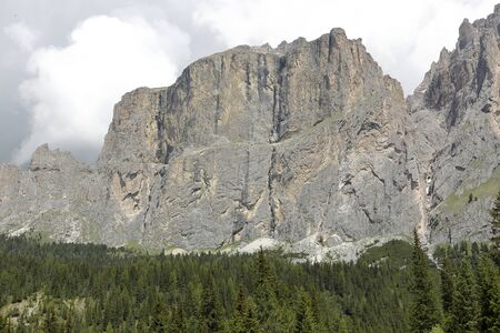 mountain landscape in the Dolomitesの写真素材