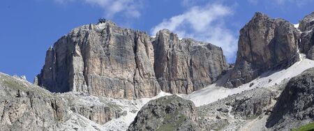 mountain landscape in the Dolomitesの写真素材