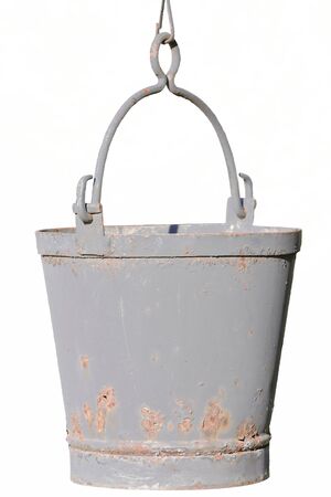 bucket hanging isolatedの写真素材