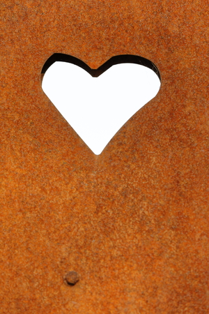 heart in ironの写真素材