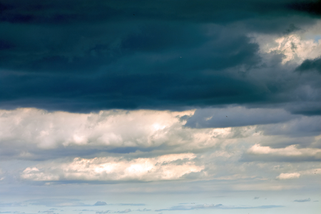gray clouds before a thunderstormの写真素材