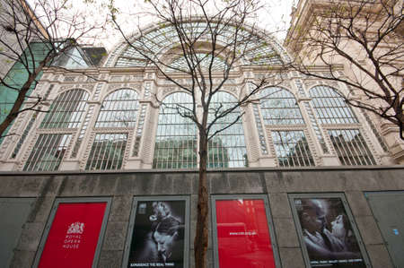 LONDON - JANUARY 4 2014 - The Royal Opera House, Covent Garden, London is also the home of the well...