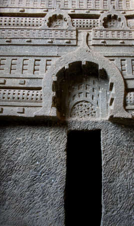  A door for one of the rest rooms for the monks の写真素材