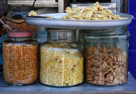 Salty, Spicy, Sour-Indian Snacksの写真素材