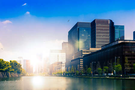 tokyo city viewの写真素材