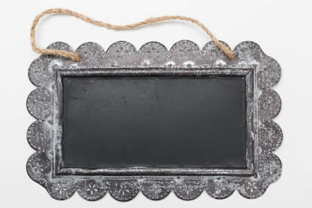 blank sign with black area to inscribeの写真素材